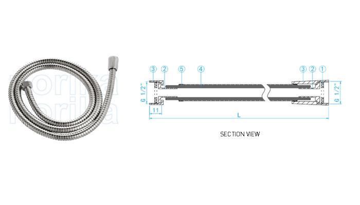 Stainless Steel Flexible Shower Tube